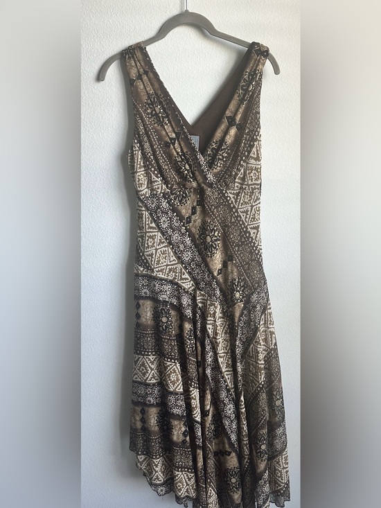 Rabbit Rabbit Rabbit Dresses & Skirts - Rabbit Rabbit Rabbit Brown and Tan Printed Dress